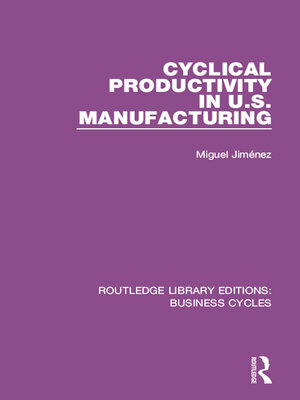 cover image of Cyclical Productivity in US Manufacturing (RLE